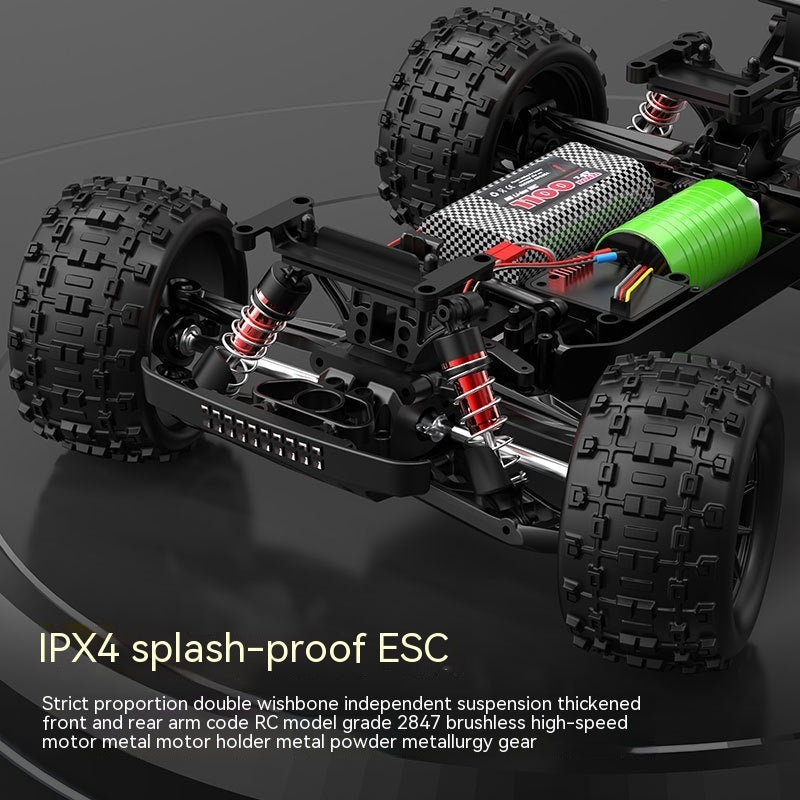 1/16 Four-wheel Drive Brushless Remote Control Basher!