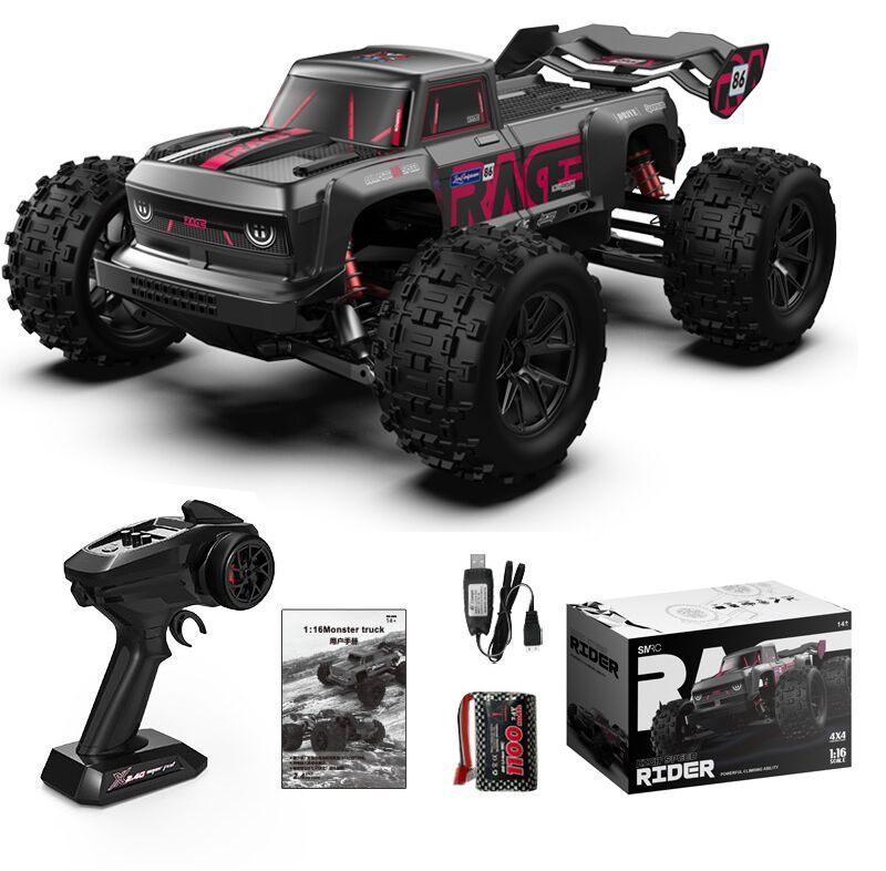 1/16 Four-wheel Drive Brushless Remote Control Basher!
