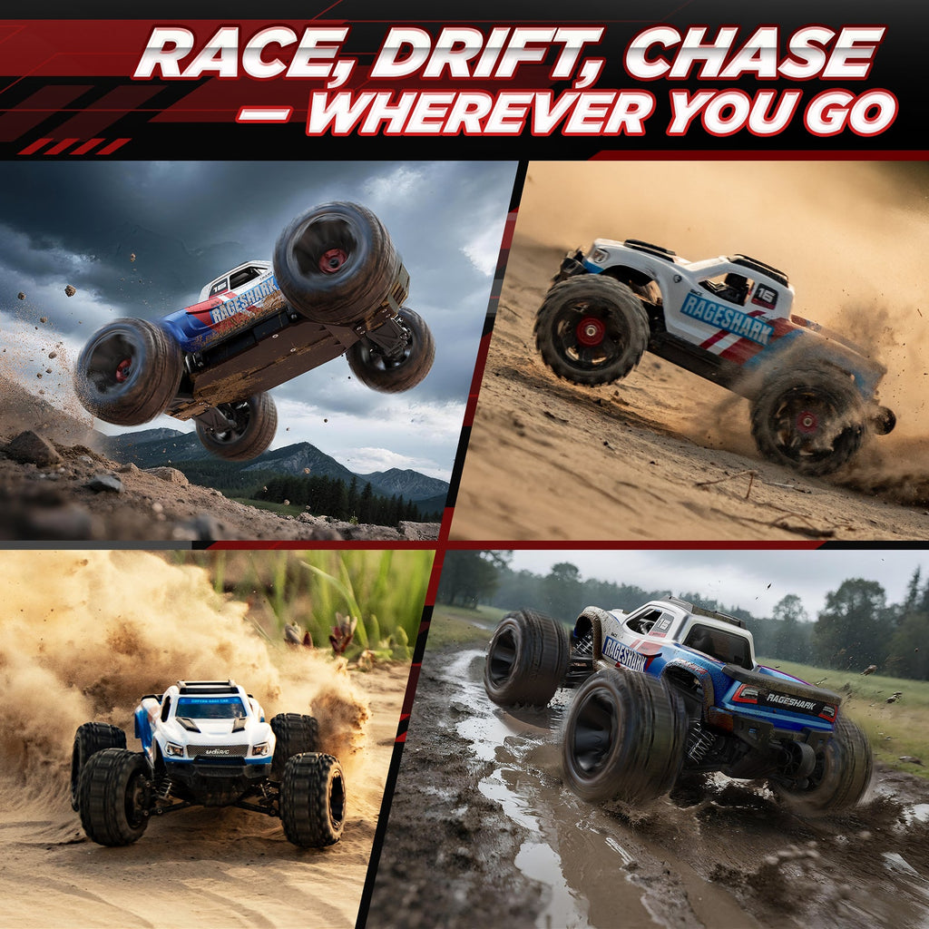 UD1611 1/16 4X4 RC Monster Truck, RTR, 2S Battery Compatible, Brushed Motor
