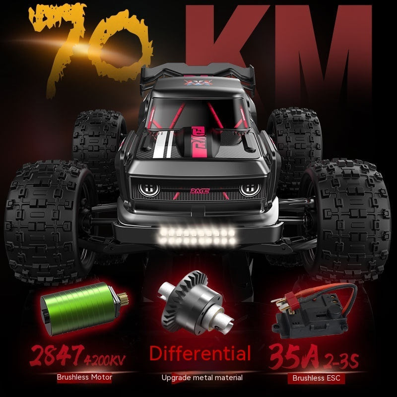 1/16 Four-wheel Drive Brushless Remote Control Basher!