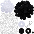 IRONMANRC Body Clips (100) & Foam Body Washers(100) Nylon Body Washers(25) for Traxxas 1/10 Scale RC Cars Trucks, Replacement of 1834 1815 (Set of 225)
