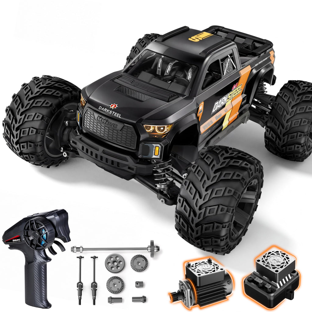 UD1610S 1/16 4X4 RC Monster Truck, RTR, 2S-3S Battery Compatible, 4700KV Brushless Motor