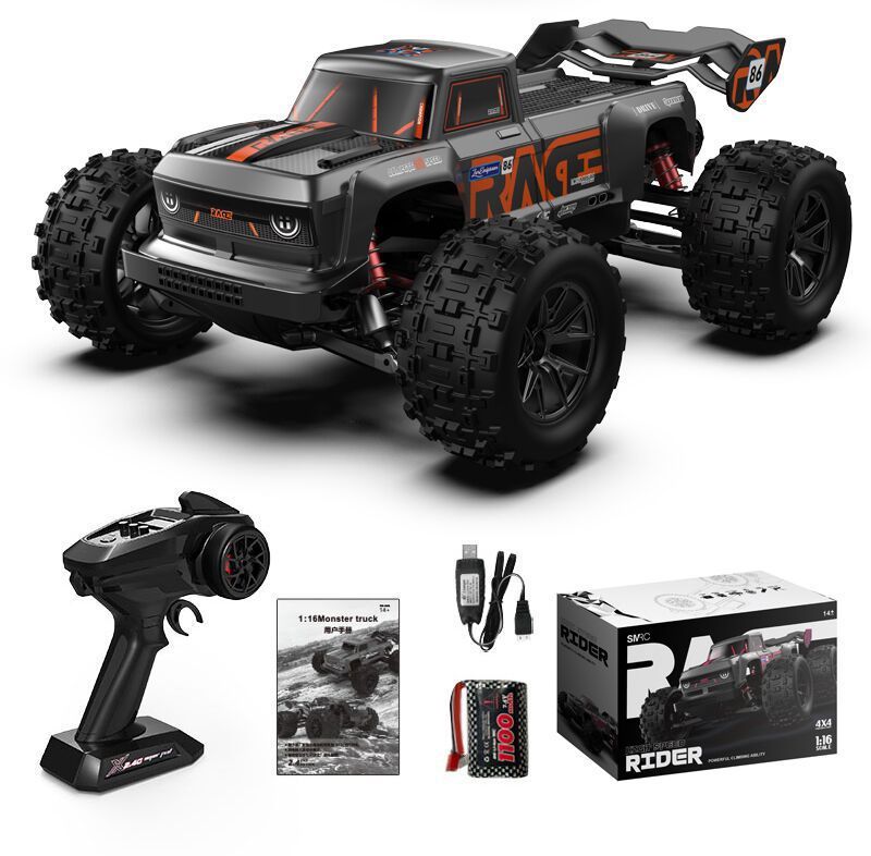 1/16 Four-wheel Drive Brushless Remote Control Basher!