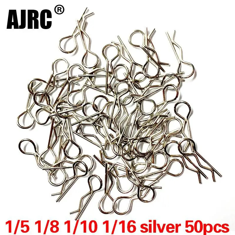 50pcs - 1/5, 1/6, 1/7, 1/8, 1/10, 1/12, 1/16, 1/18 Rc Car Shell/Body Clips