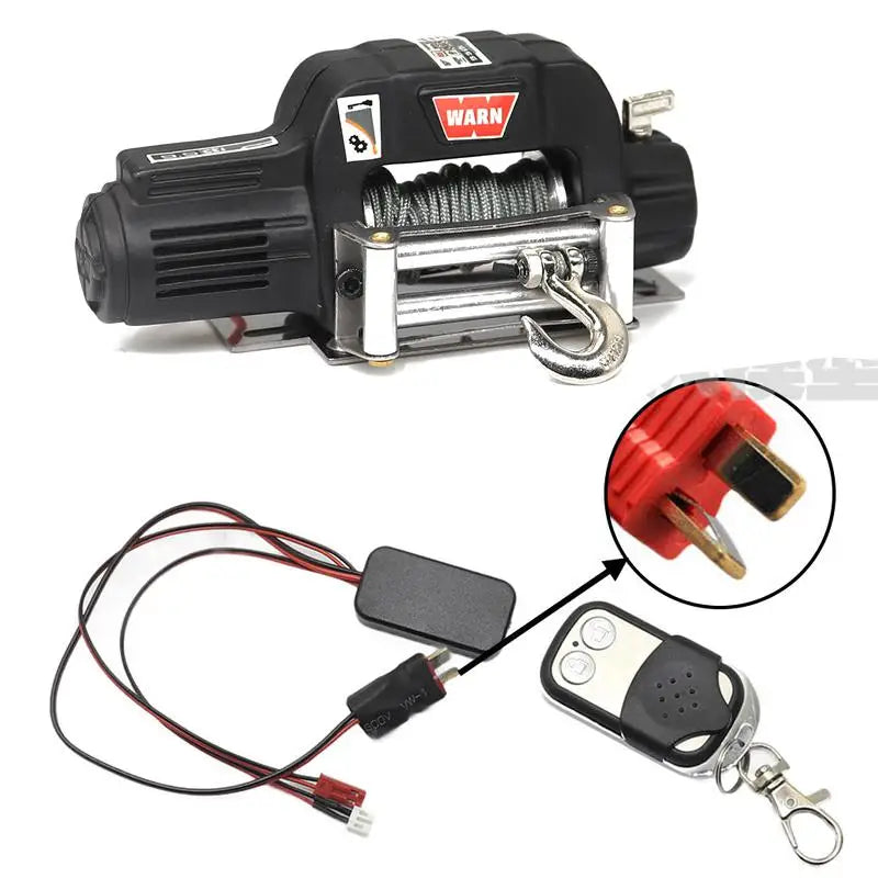Metal Automatic Simulation Winch/Controller For 1/10 Rc Crawler