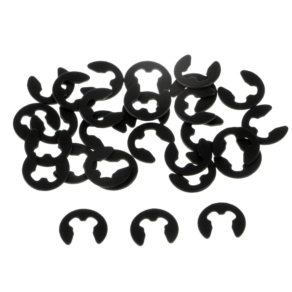 2.5mm 30pcs E-Clip Rc Car Parts 1/10 Buggy Truck Accessories For Hsp Rc 1/10 Off-Road Buggy 94105 94106 94166 9410