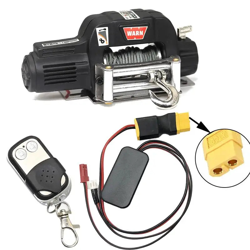 Metal Automatic Simulation Winch/Controller For 1/10 Rc Crawler