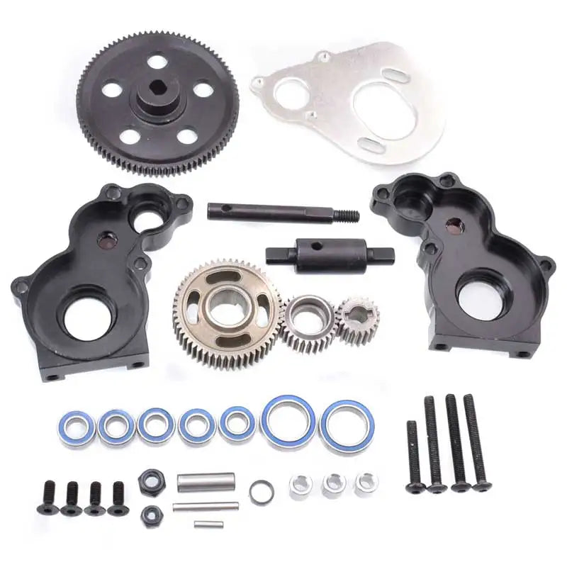 Metal GearBox Set With Gear For RC 1/10 Rock Crawler HSP 94180 18024 RGT EX86100 #18009#18027