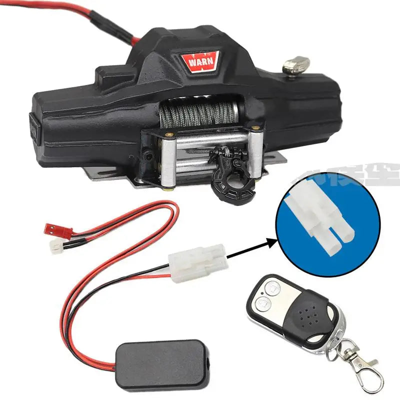 Metal Automatic Simulation Winch/Controller For 1/10 Rc Crawler