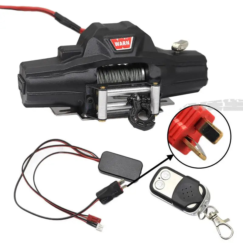 Metal Automatic Simulation Winch/Controller For 1/10 Rc Crawler