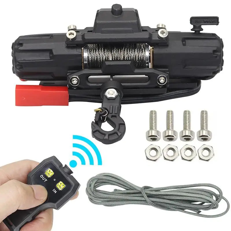 Metal Automatic Simulation Winch/Controller For 1/10 Rc Crawler