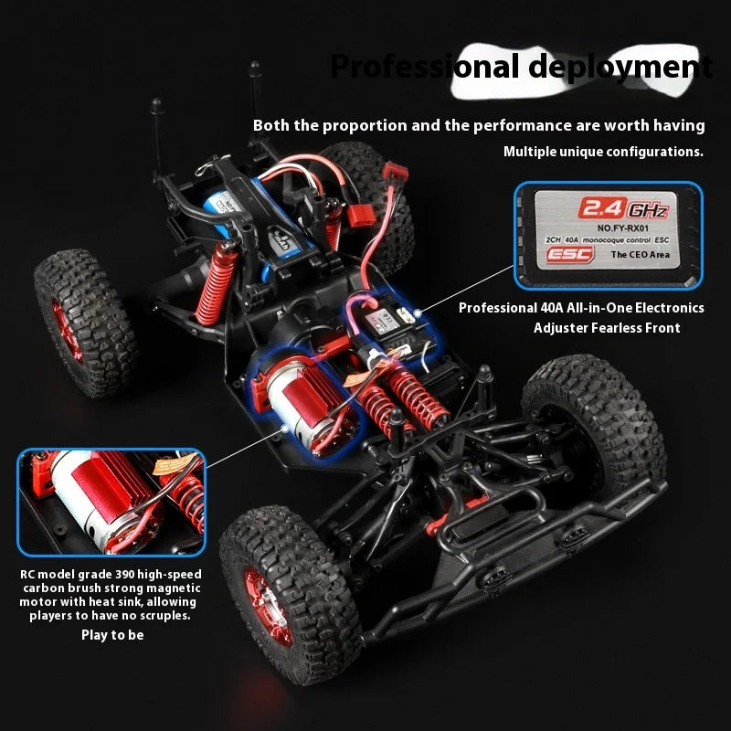 High-Speed 4WD RC Climbing Car with Remote Control & Charger