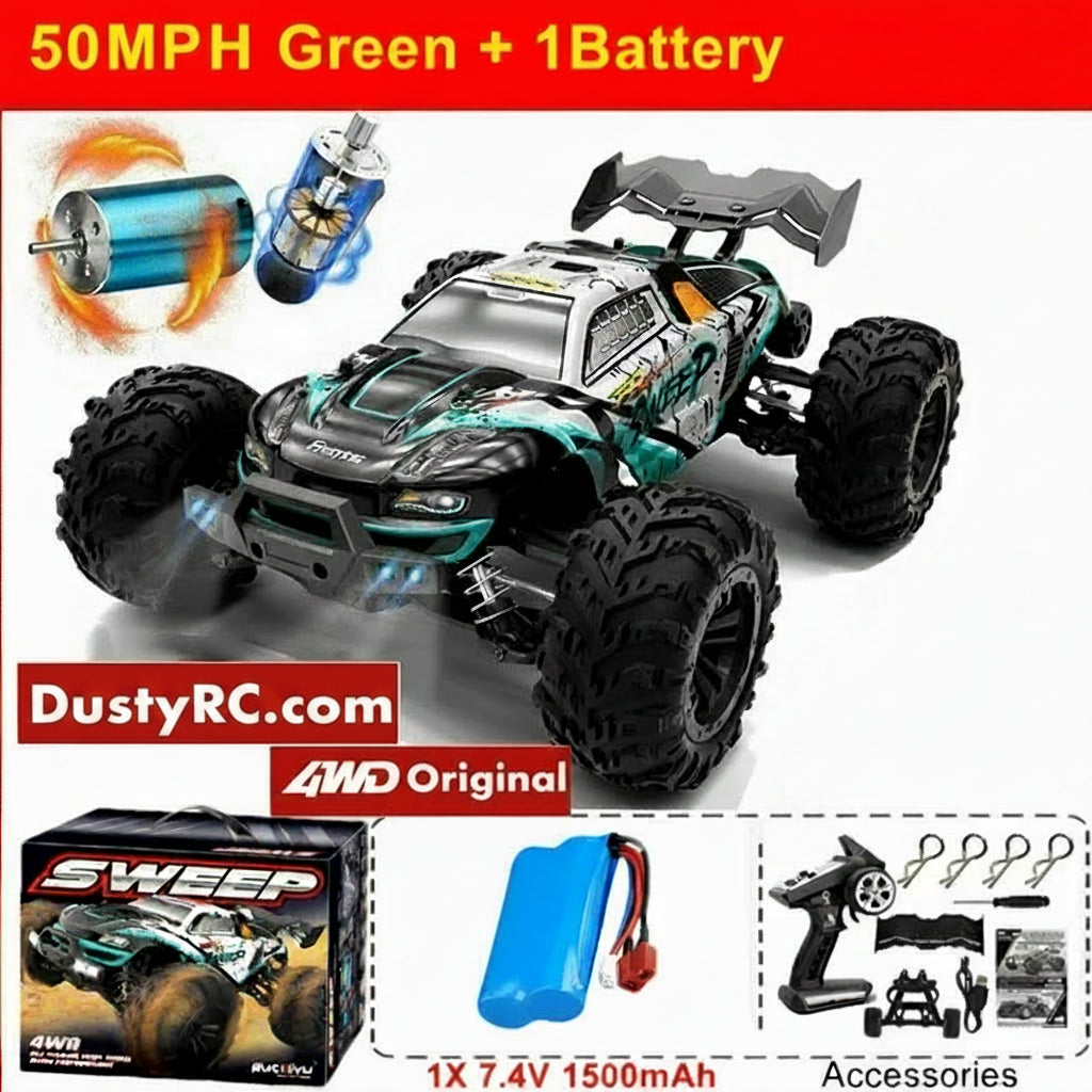 1/16 Scale 4WD Off Road Basher- Available Brushed or Brushless Motor