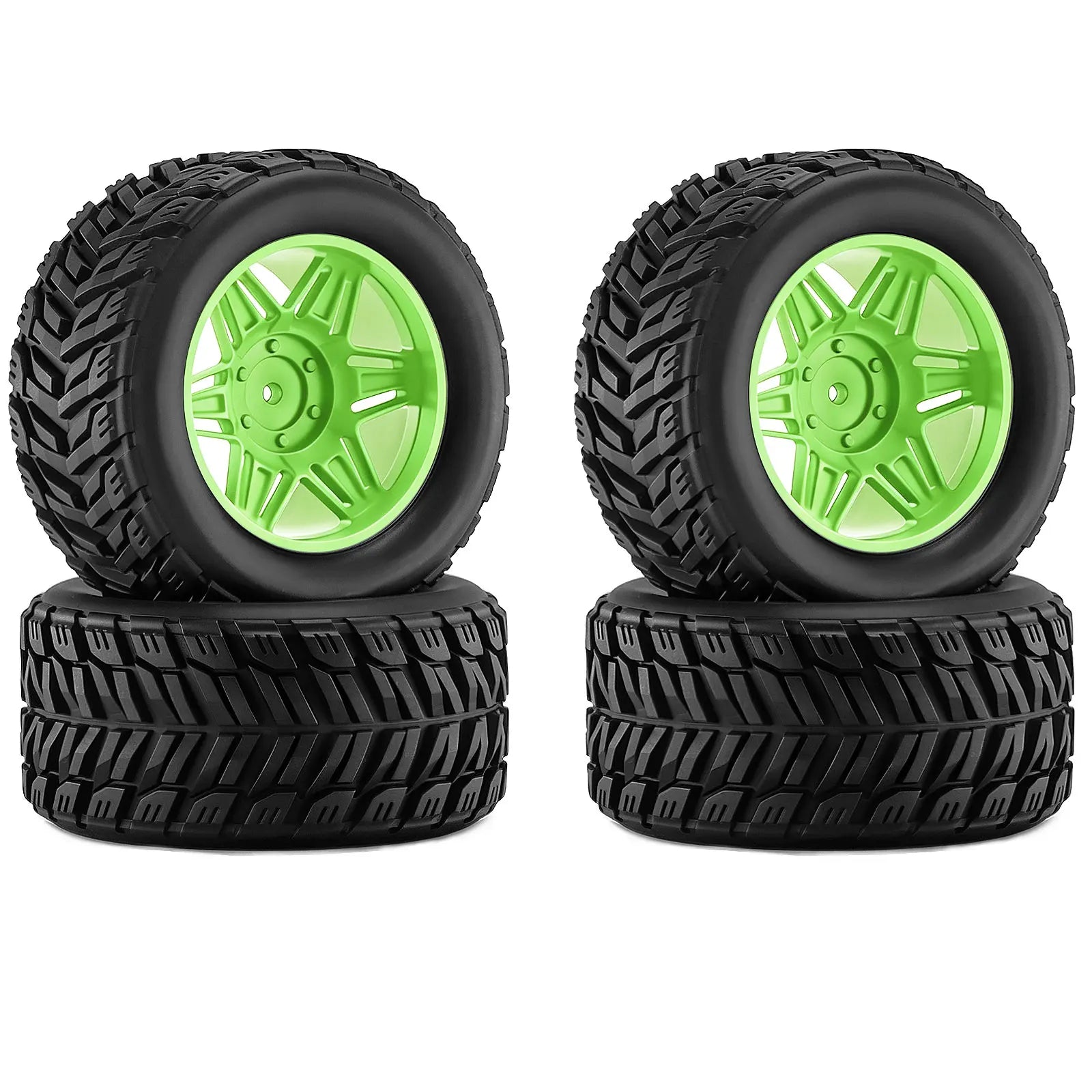 4pcs RC Wheels Tire Set 90*45mm with 12mm Hex