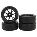 1.9 Inch 65mm Wheel Tyres Tires 12mm Hex Blue Rim Durable Rubber for 1/10 1/12 1/14 RC Car Racing Competitable Wltoys 144001