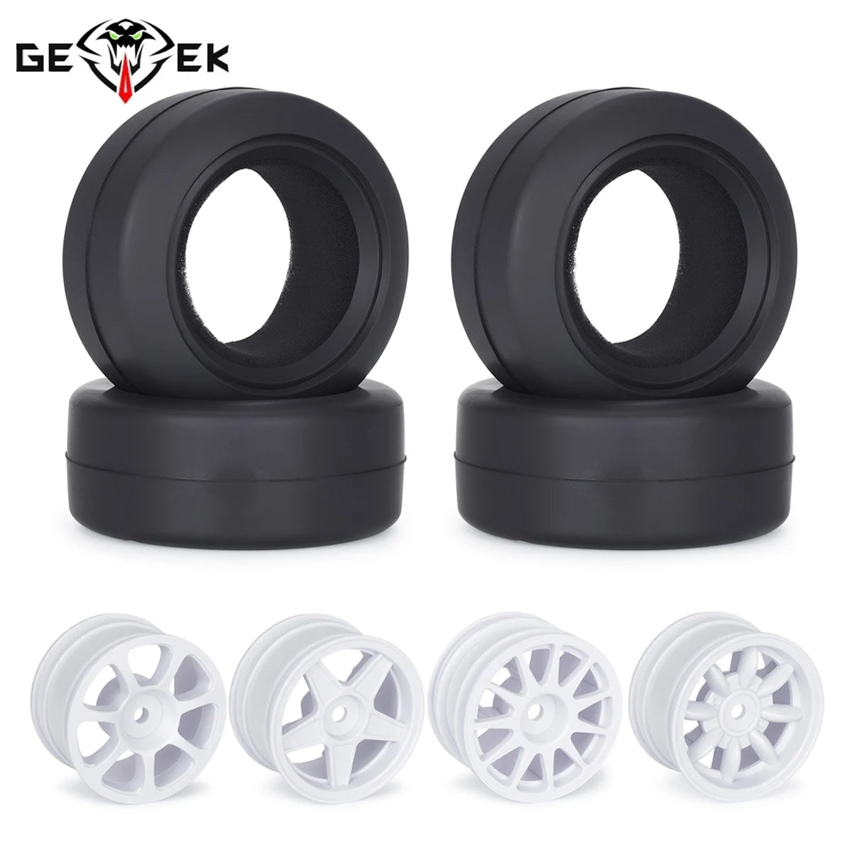 RC Racing Wheels Rims and Tires 12mm Hex for Tamiya 1/10 M03 M04 M05 MB01 MF01 XM01 SW01 T301 Accessories
