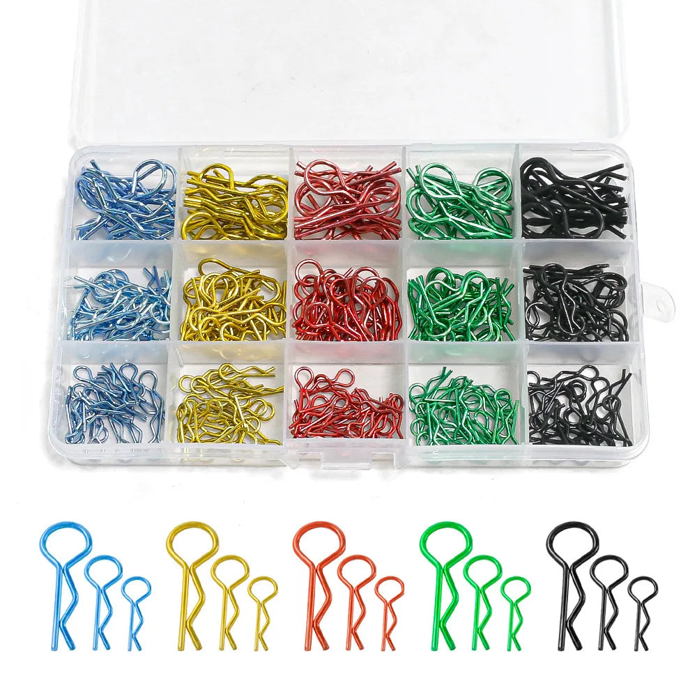 260pcs Rc Car Parts 1/8 1/10 1/12 1/14 1/16 RC Car Shell/Body Clips