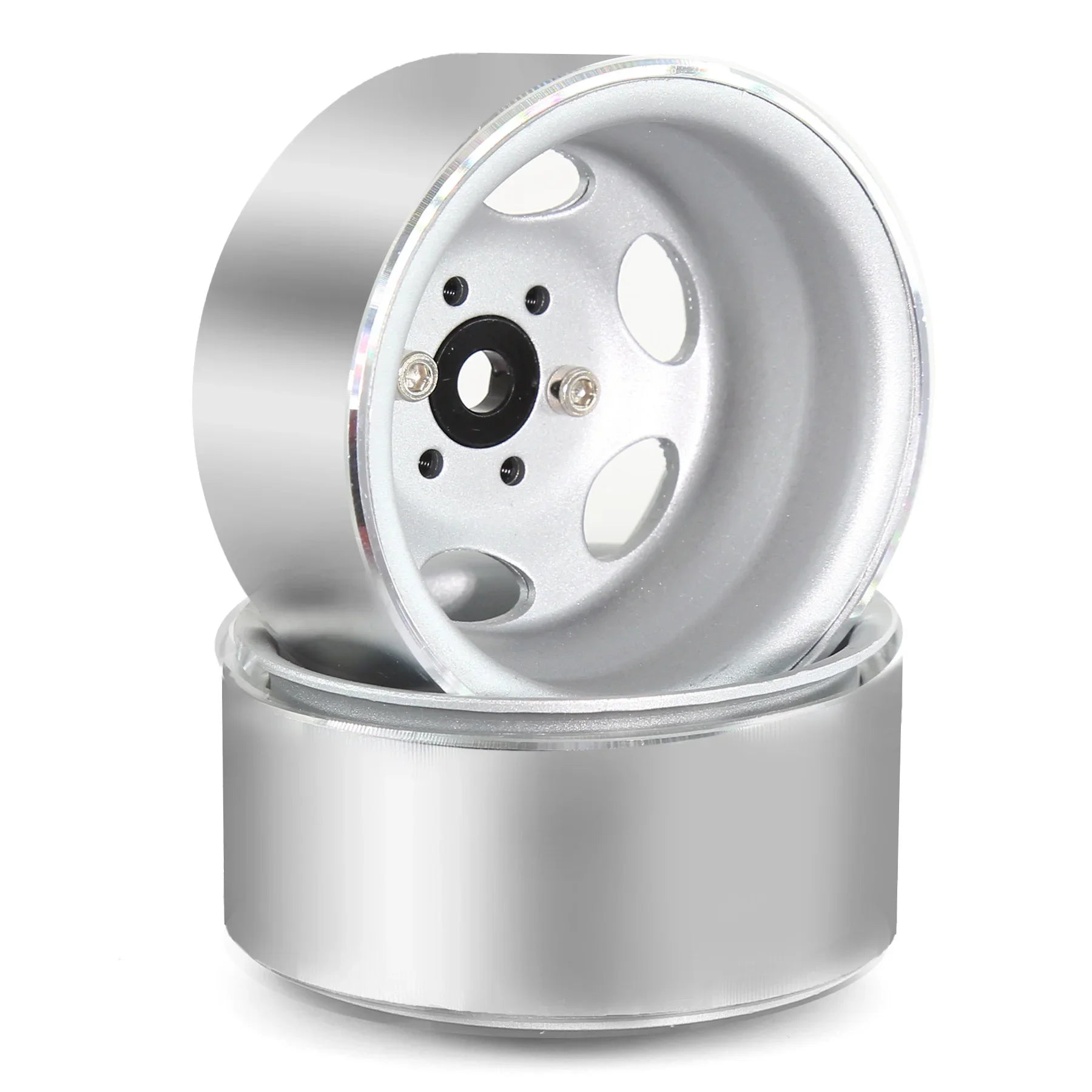 RC Rims 4pcs 1.9 Inch Beadlock RC Wheel Rim Set Wheel Hub for 1:10 RC Crawler Axial SCX10 II 90046 SCX10 III AXI03007 TRX4 D90
