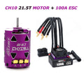 ROCKET RC 100A ESC w/ CH10 540 Motor 10.5T 13.5T 17.5T 21.5T Sensored Brushless Combo for 1/10 1/12 RC Drift Racing Car Parts