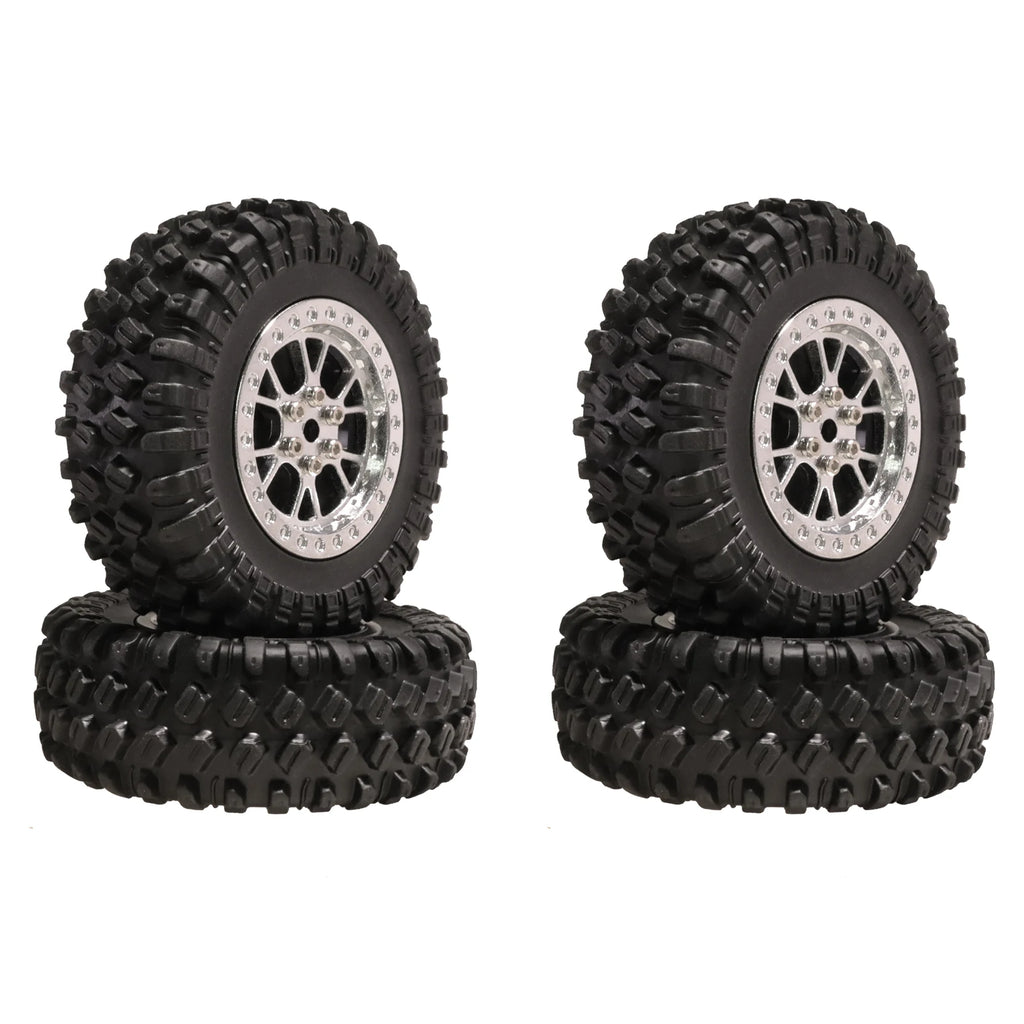 4 Pcs/Set RC Rubber Tyre 70mm 1/12 Tires Wheel Compatible for 1:12 RC Car Racing Car MN90 MN91 MN99 MN99S 1:16 WPL C14 C24 C54