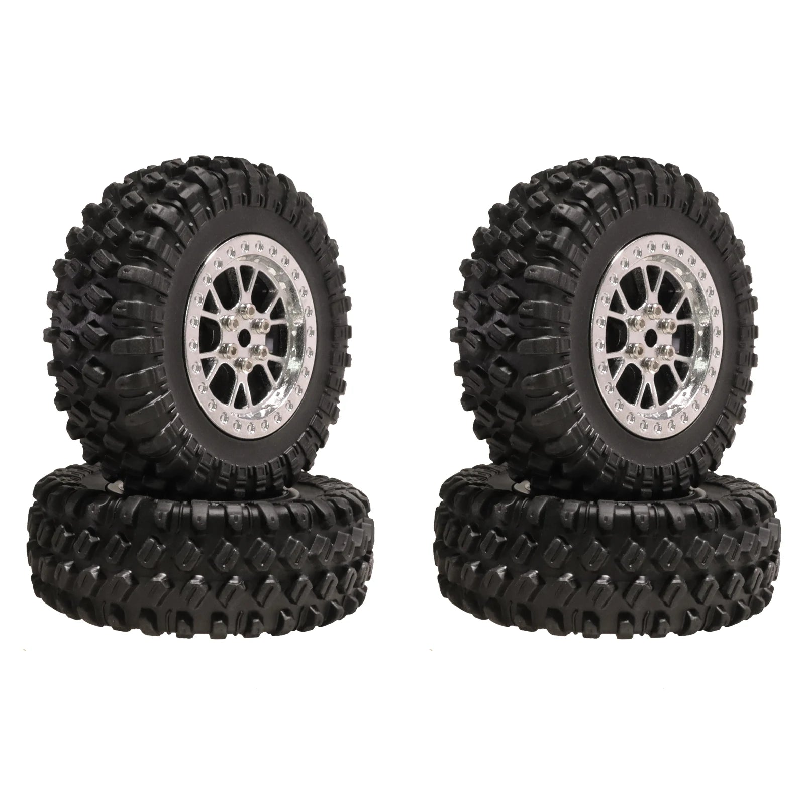 4 Pcs/Set RC Rubber Tyre 70mm 1/12 Tires Wheel Compatible for 1:12 RC Car Racing Car MN90 MN91 MN99 MN99S 1:16 WPL C14 C24 C54