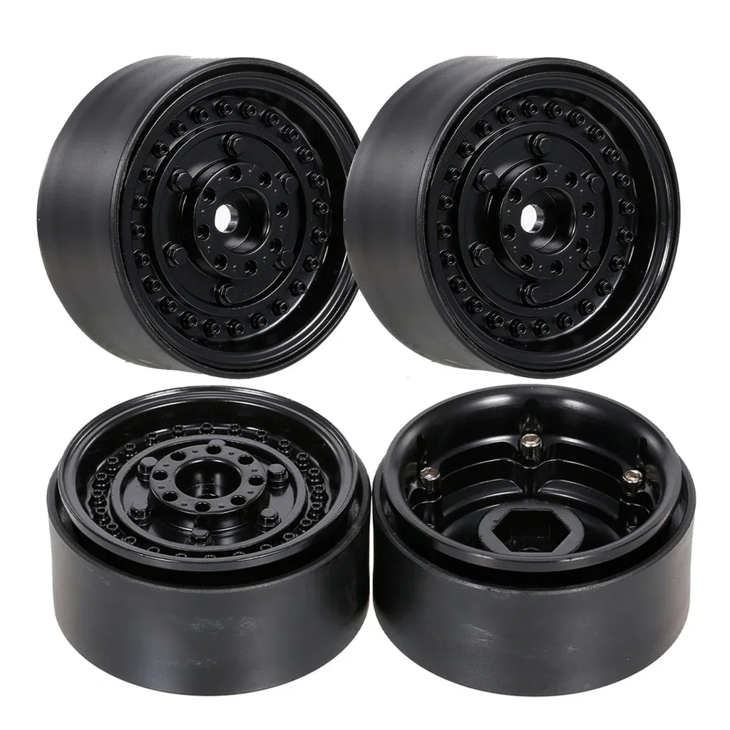 116g/pcs 1.9" Beadlock Wheel Rim for 1/10 RC Crawler Car Axial SCX10 90046 RedCat Gen8 Trxs TRX-4