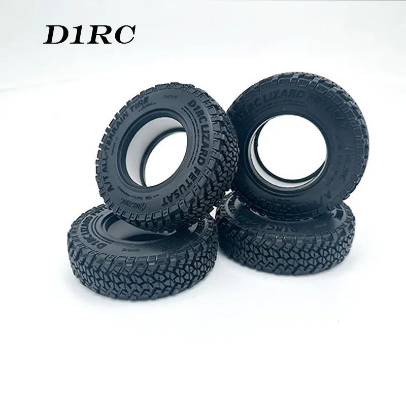1.9-inch Rubber Tires for 1/10 RC Crawler Car TRX4 Defender Bronco AXIAL SCX10 RC4WD D90 D110 Sport Jeep Chevrolet Wheel Parts