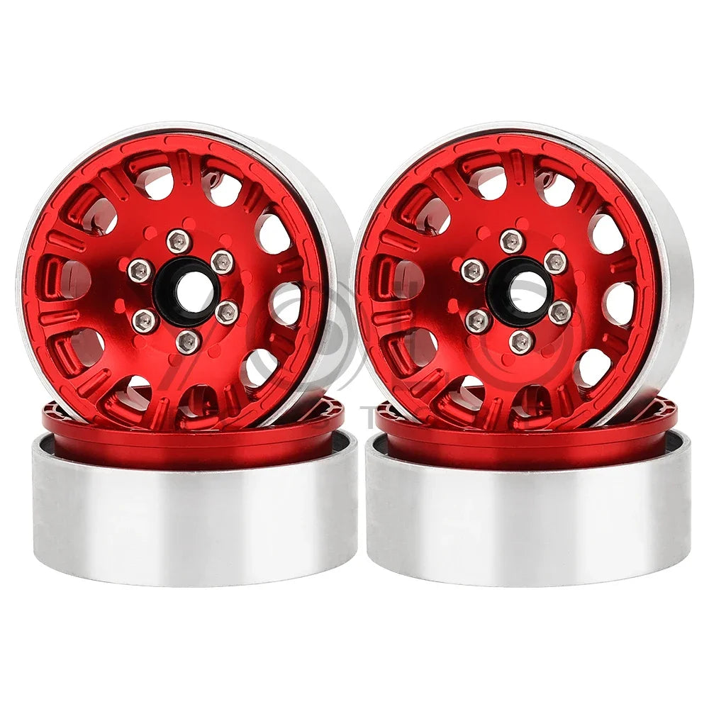 2/4Pcs 1/10 RC Car 1.9/2.2 Inch Beadlock Wheel - Aluminum Alloy
