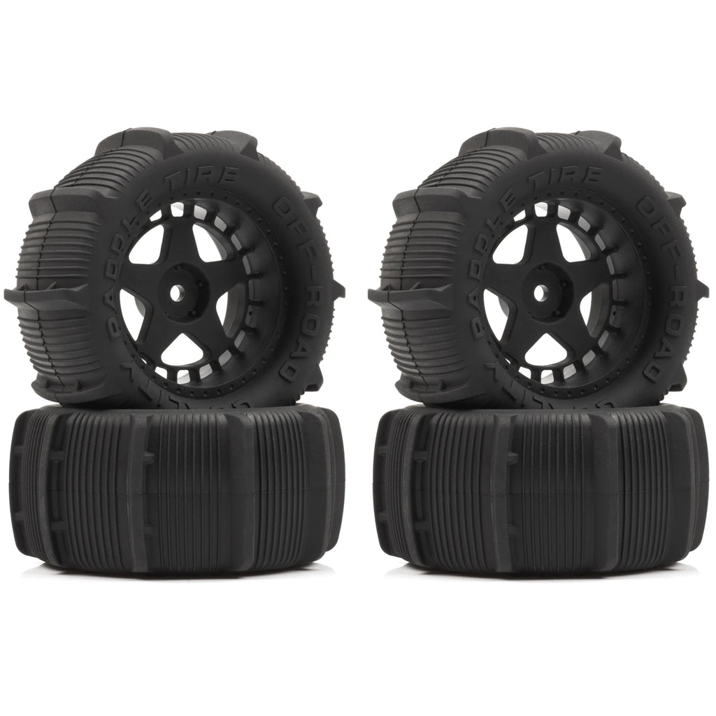 RC 90mm RC Monster Truck Tires Wheels 12mm Hex for 1/10 1/12 1/14 1/16 RC Crawler Traxxas 1/16 E-Revo HSP 94186 WLtoys 144001