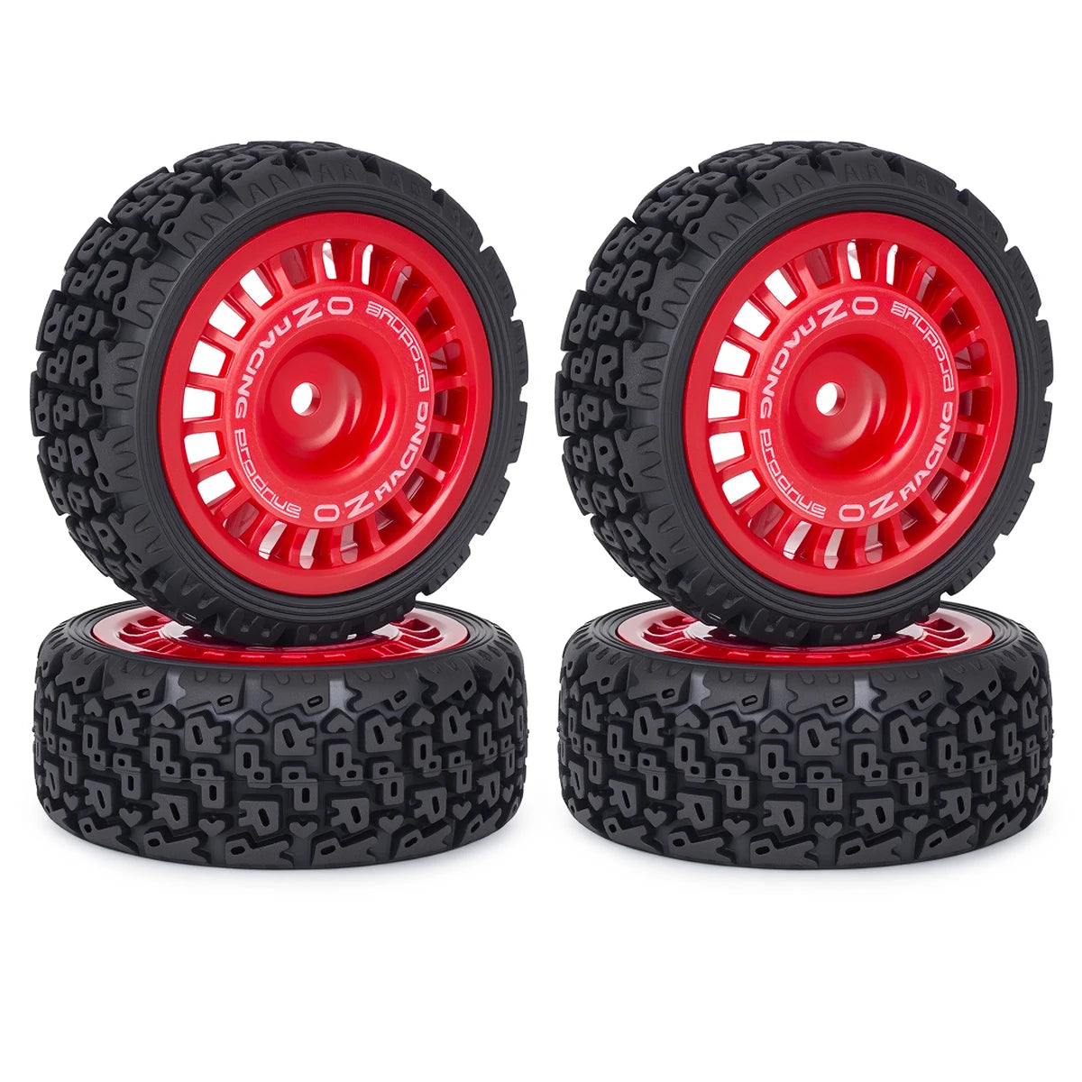 Glued 68x26mm Rubber Tires & Wheels for 1/10 RC Rally Car TT01 TT02 XV-01 HPI Upgrade