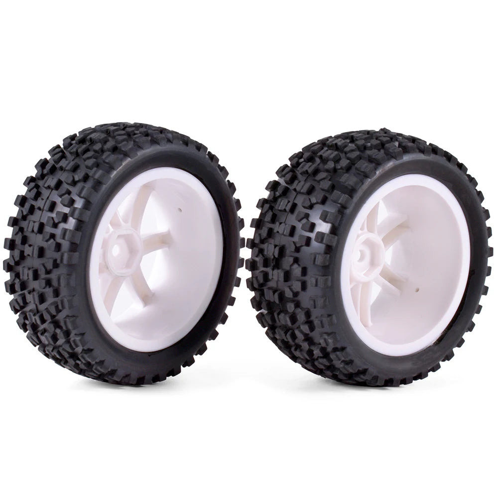 RC Car Wheels and Tires 1/10 Scale 12mm Hex for WLtoys 144001 124019 12428 124017 Upgrades