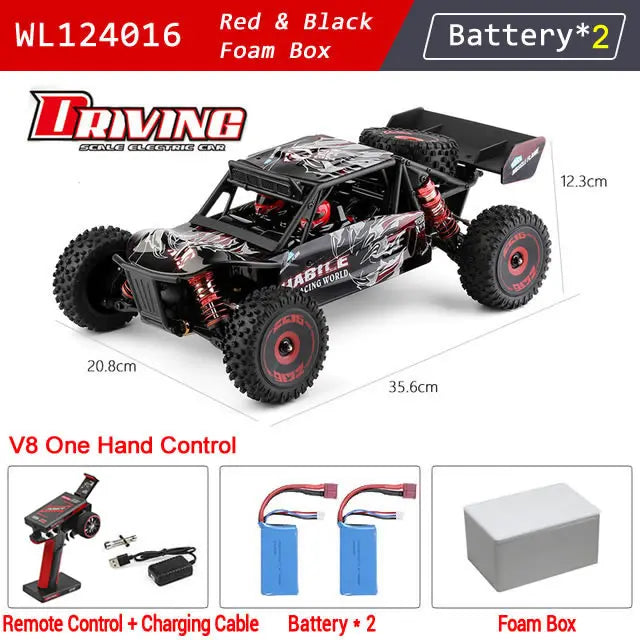 1:12 WLtoys 124016 124019 Pro - 4WD RC Car - High Speed Brushless Motor