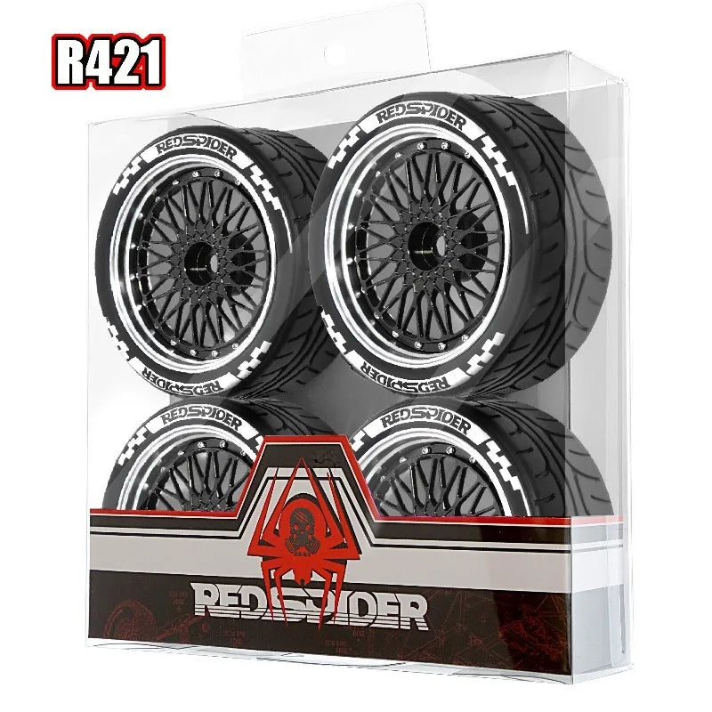 1/10 RC Racing Wheels & Tires - Metal Wheel Rims - 12mm Hex