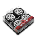 RS 1/10 RC Rally Racing Wheels Tires On Road Car Rubber Tyres 12mm Hex for HPI KYOSHO Tamiya XV02 XV01 TA06 TT01 TT02 PTG2