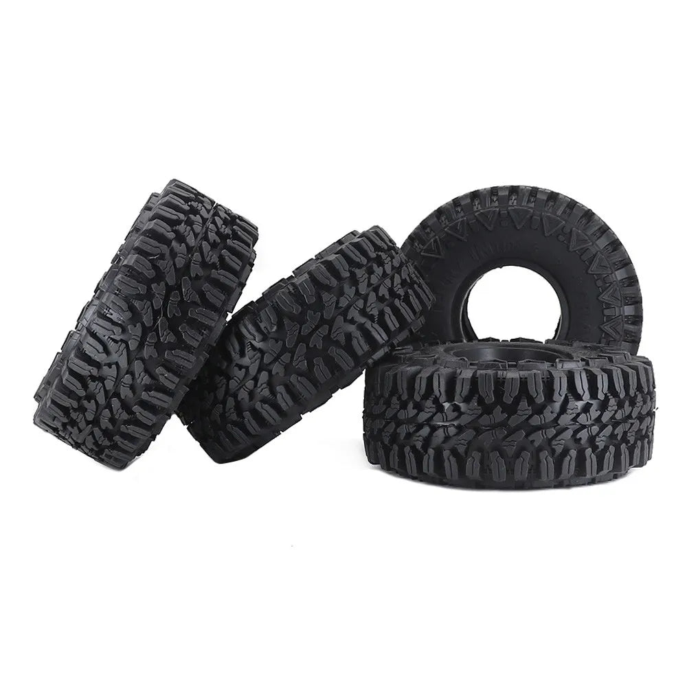 4pcs 110mm Dirt 1.9 "rubber Tires For 1/10 Rc Track Axle Scx10 Pro Capra Trxs Trx4 Rc4wd D90 Redcat