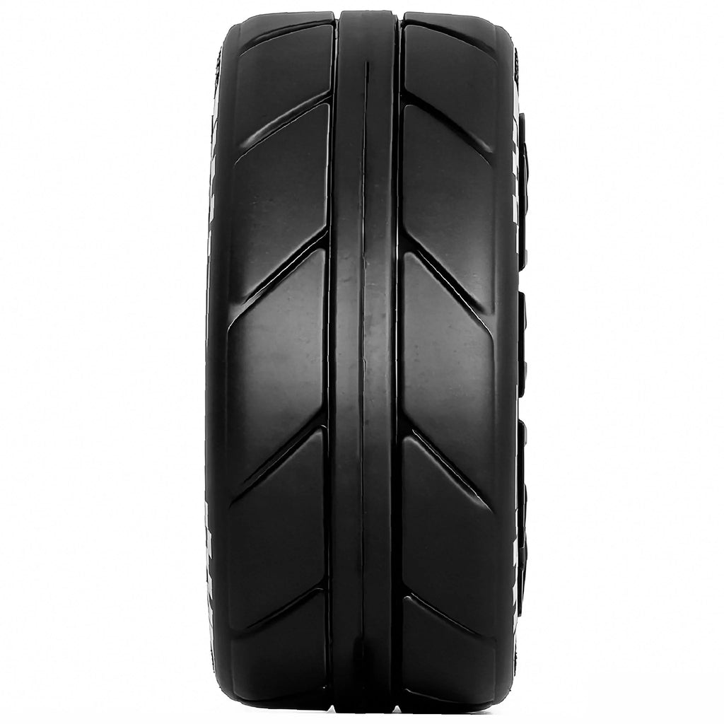 1/10 RC On Road Tires OD 2.55'' Plastic Wheels 12mm Hex for 1:10 Racing Touring Street Car Tamiya TT01 HPI KYOSHO HSP PTG2
