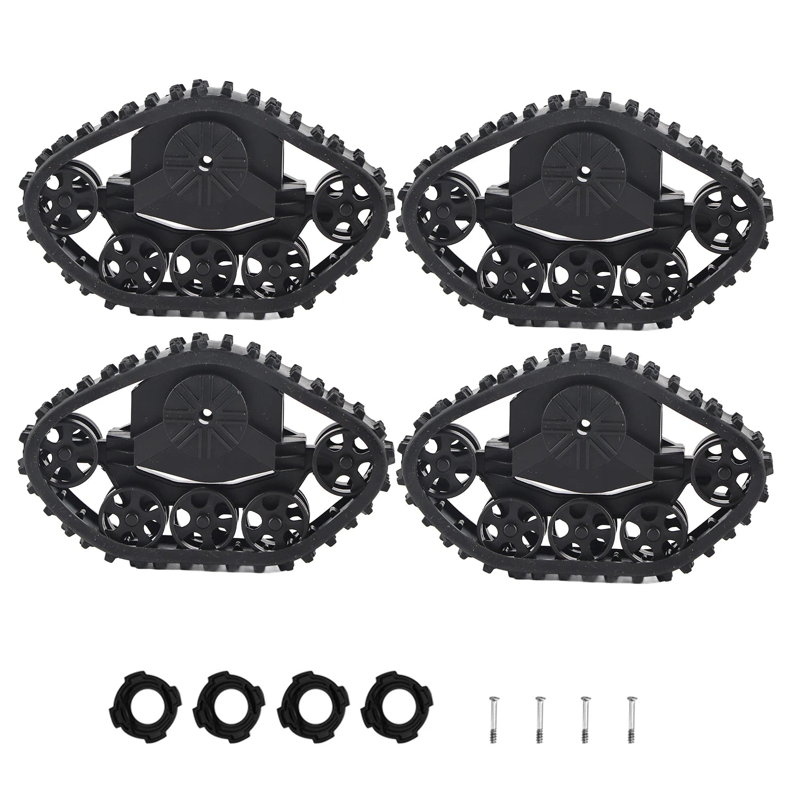 RC Upgrade Parts 4pcs RC Wheel & Tire 1/16 RC Truck Rubber + ABS RC Car