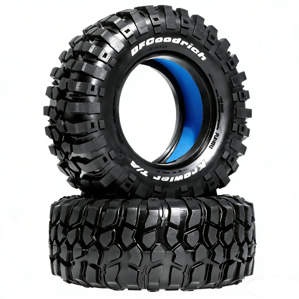 98mm 1.9'' Rubber Tire for 1/10 RC Crawler – Fit Axial SCX10 Pro, TRX4, RC4WD D90, Redcat Gen8, MST – High Traction