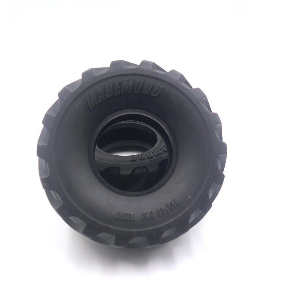 2Pcs 1.9inch High Quality Rubber Staggered Texture Tires for 1/10 RC Crawler Car Truck TRX4 Defender AXIAL SCX10 RC4WD Wheels