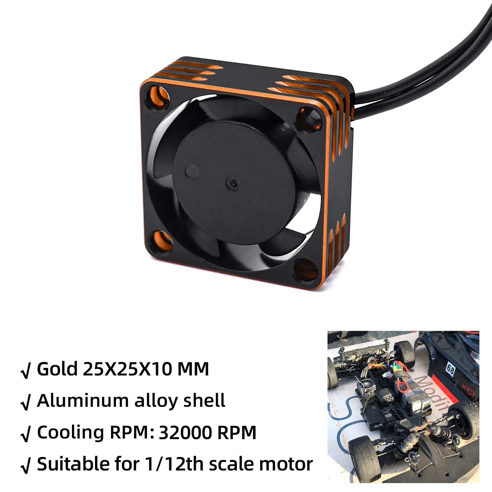 25/30/35/40/50mm Fans 28000 RPM Heat Dissipation Cooling Fan