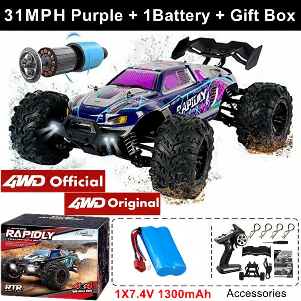 1/16 Scale 4WD Off Road Basher- Available Brushed or Brushless Motor