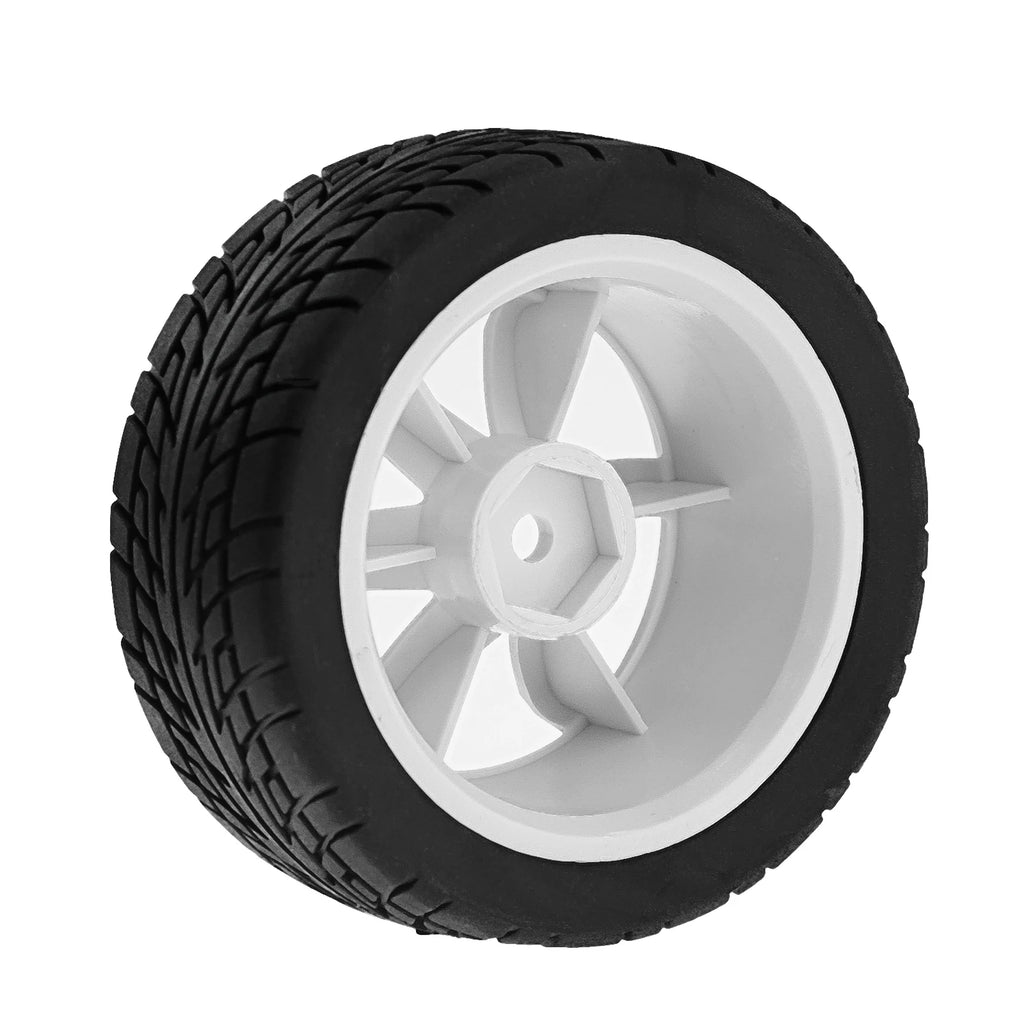 RS 1/10 RC Rally Racing Wheels Tires On Road Car Rubber Tyres 12mm Hex for HPI KYOSHO Tamiya XV02 XV01 TA06 TT01 TT02 PTG2