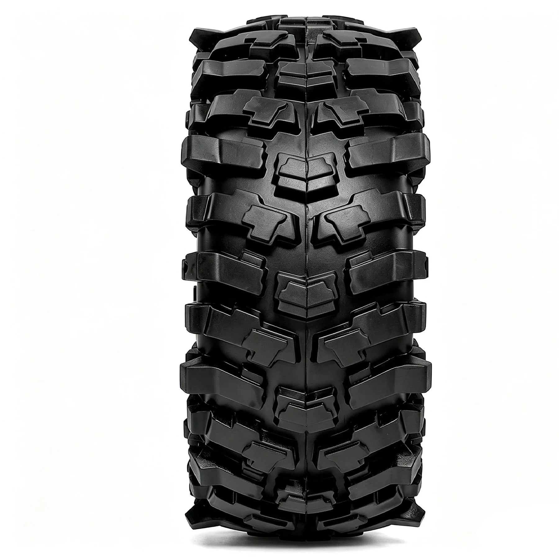 4PCS 1.9" Metal Beadlock Wheels w/ 120mm Rubber Tires for 1/10 RC Crawler TRX4 SCX10 II/III D90 RC4WD MST