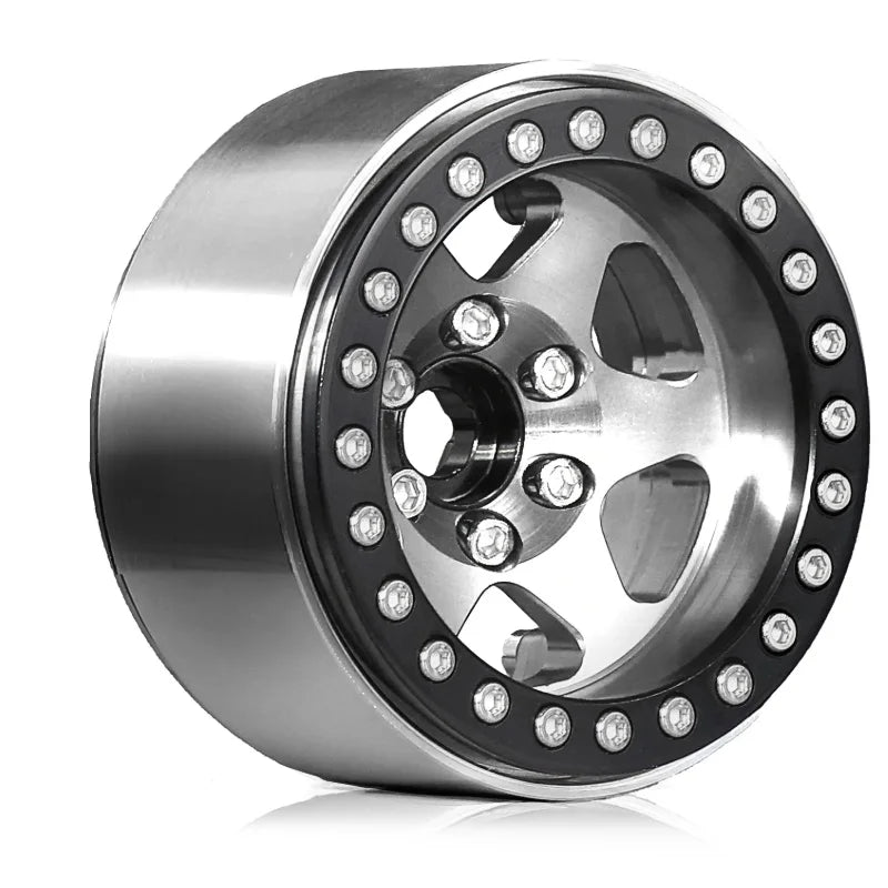 4pcs 1.9 Beadlock Wheel（4PCS） Rim -10mm Hex 12mm Fit for 1/10 RC Crawler TRX4 TRX6 Axial SCX10 II III 90046 Redcat GEN7 VS4-10