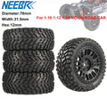 1.9 inch 76mm RC Tires Wheel 12mm Hex Hubs for Wltoys 144010 144001 1/14 1/16 1/10 Scx10 Traxxas Trx-4 Tamiya RC Racing Car