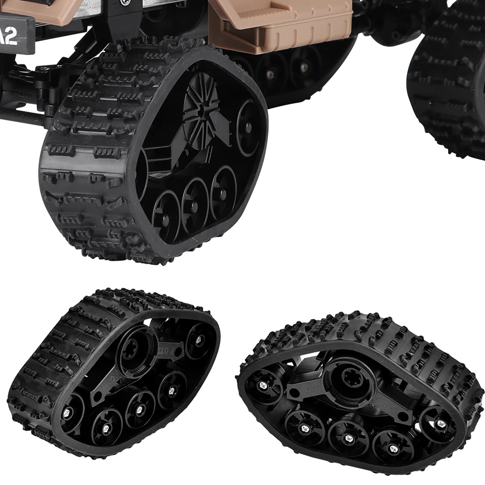 RC Upgrade Parts 4pcs RC Wheel & Tire 1/16 RC Truck Rubber + ABS RC Car