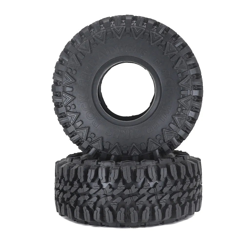 4pcs 110mm Dirt 1.9 "rubber Tires For 1/10 Rc Track Axle Scx10 Pro Capra Trxs Trx4 Rc4wd D90 Redcat