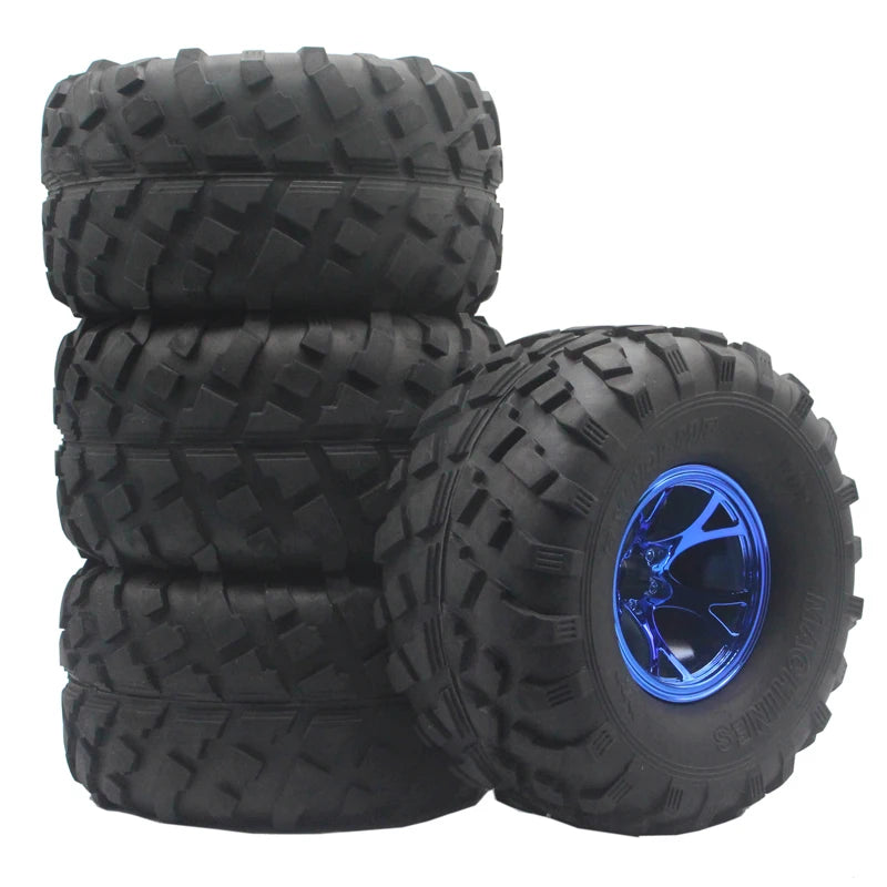 RC 1:10 Monster Truck Rubber Wheel & Tires - 4Pcs