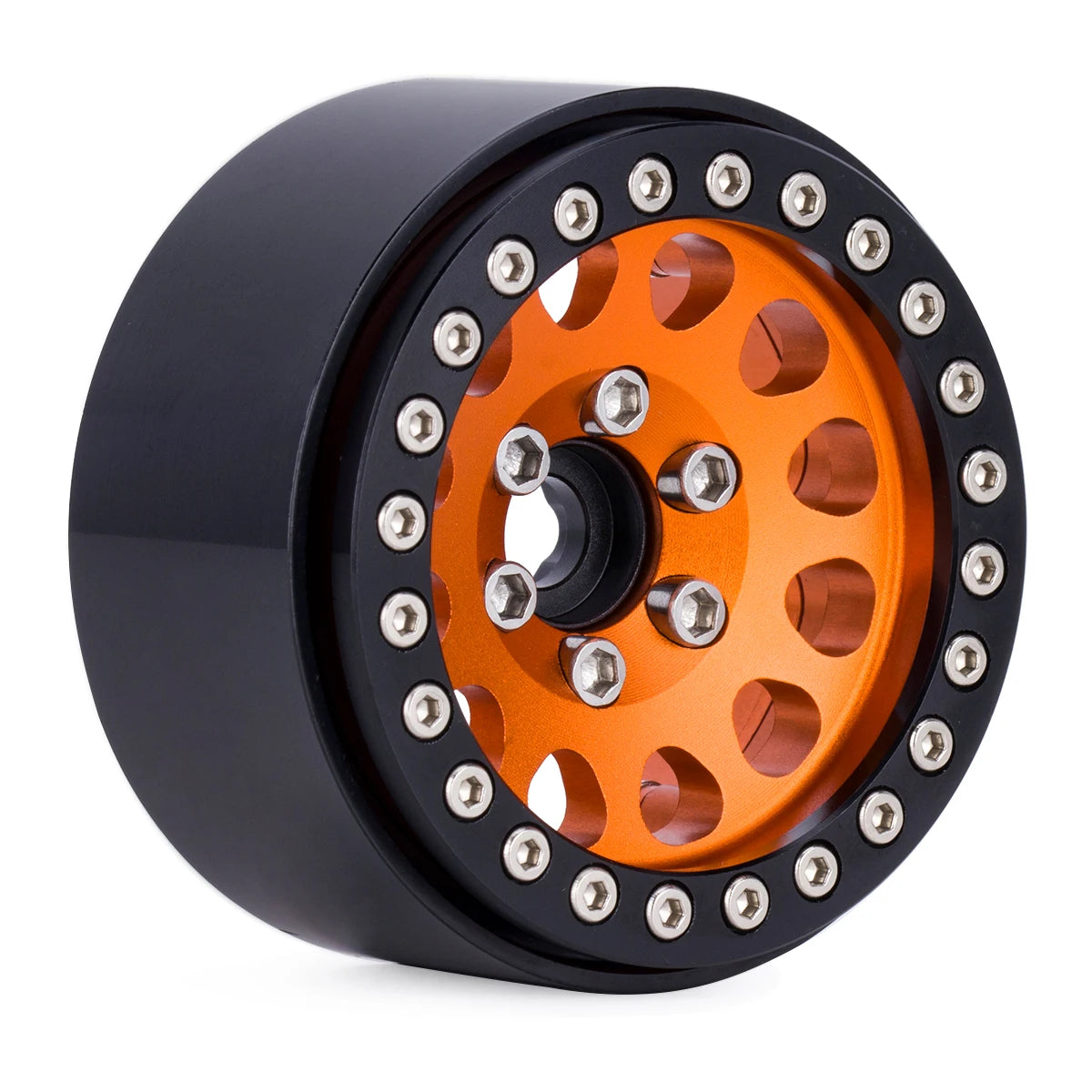 1.9" Aluminum Beadlock Wheels for 1/10 RC Crawler - Compatible with Axial SCX10, Wraith, TRX4, TRX6, D90, Tamiya, Capra （4Pcs ）