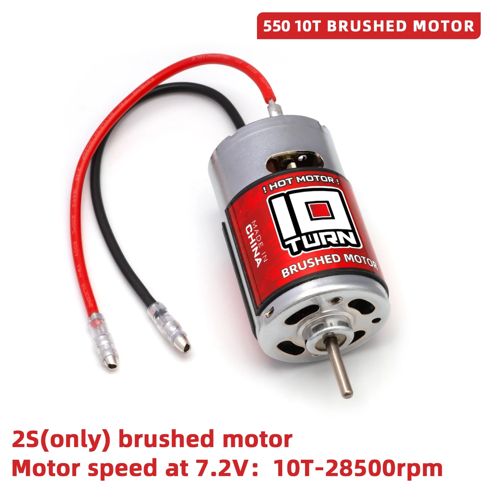 1/10 RC Surpass Hobby 550 Brushed Motor 10T-65T – High Torque
